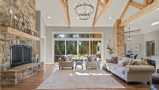 Striking 12’ Vaulted Great Room Ceiling Adds Ambience