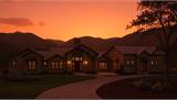 Front View at sunset