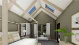 Master with Customized VELUX Skylights