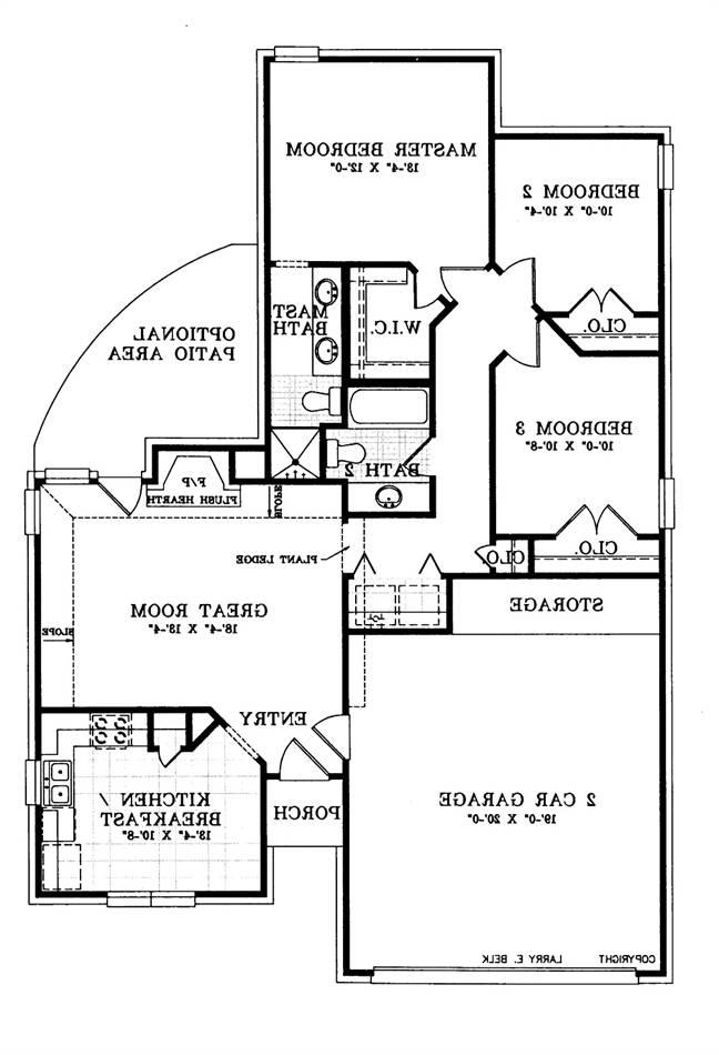 House Plan 11 01b Belk Design And Marketing Llc Reversed